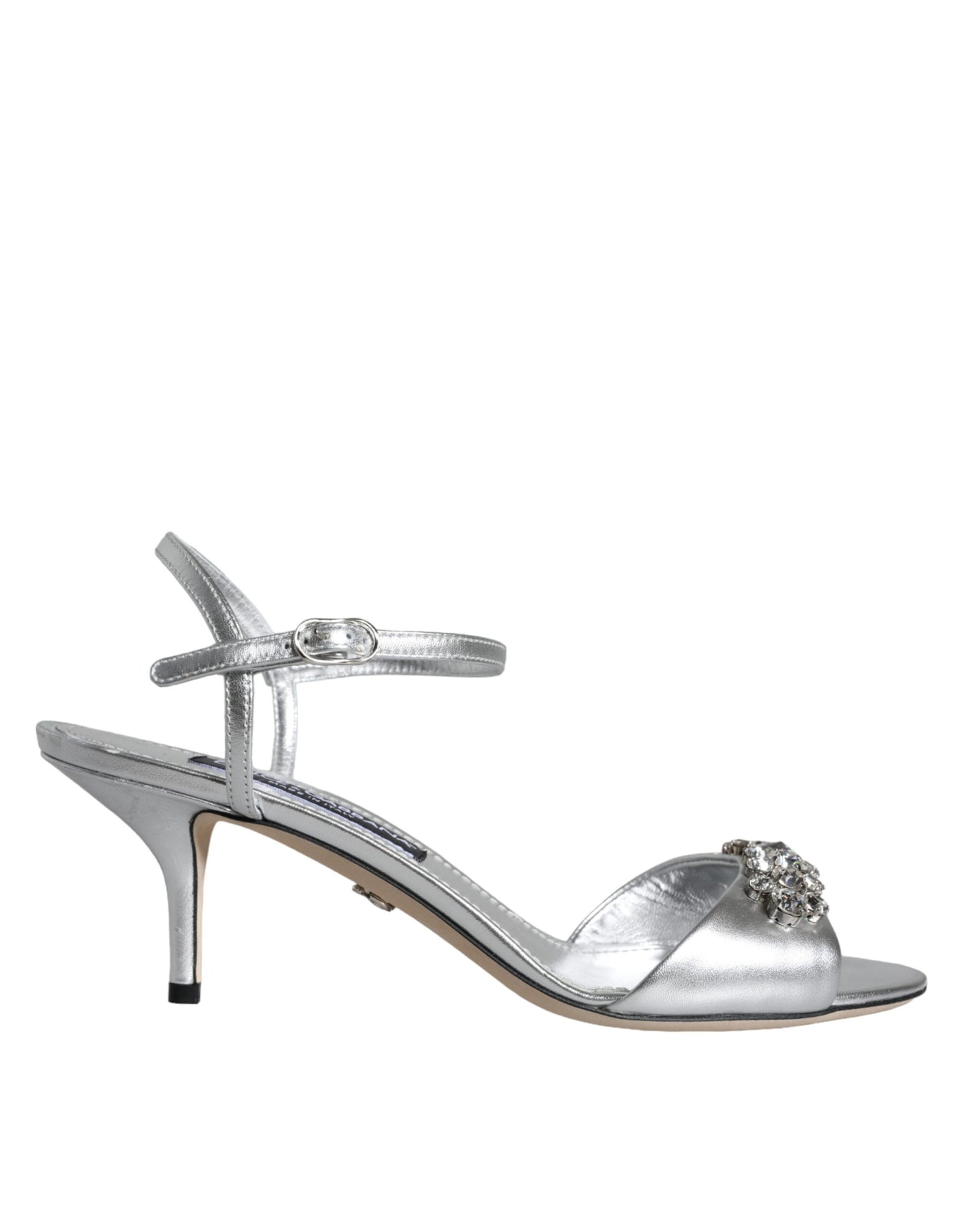  - Silver Crystal AnkleStrap Keira Sandals Shoes