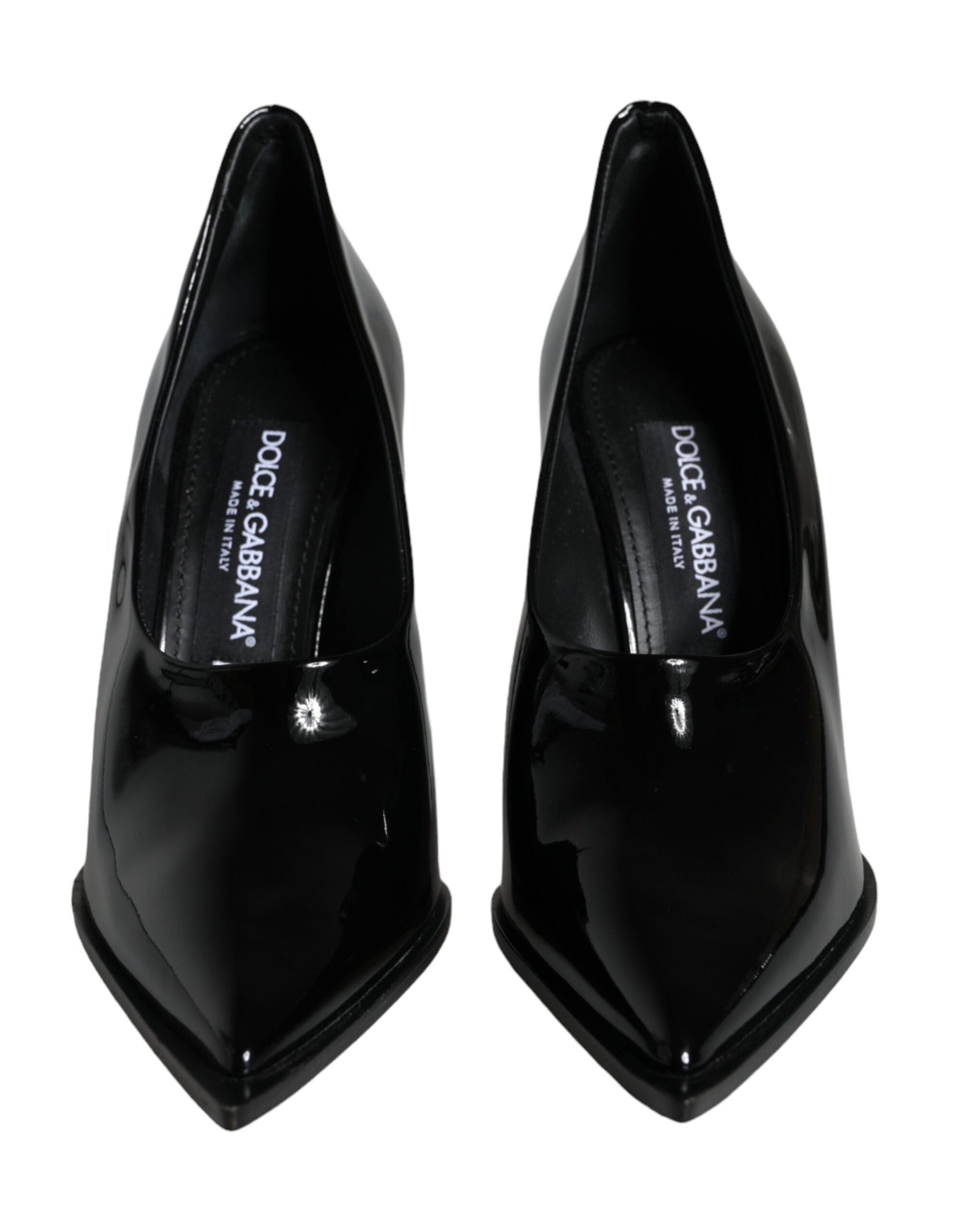  - Black Patent Leather High Heels Pumps Shoes