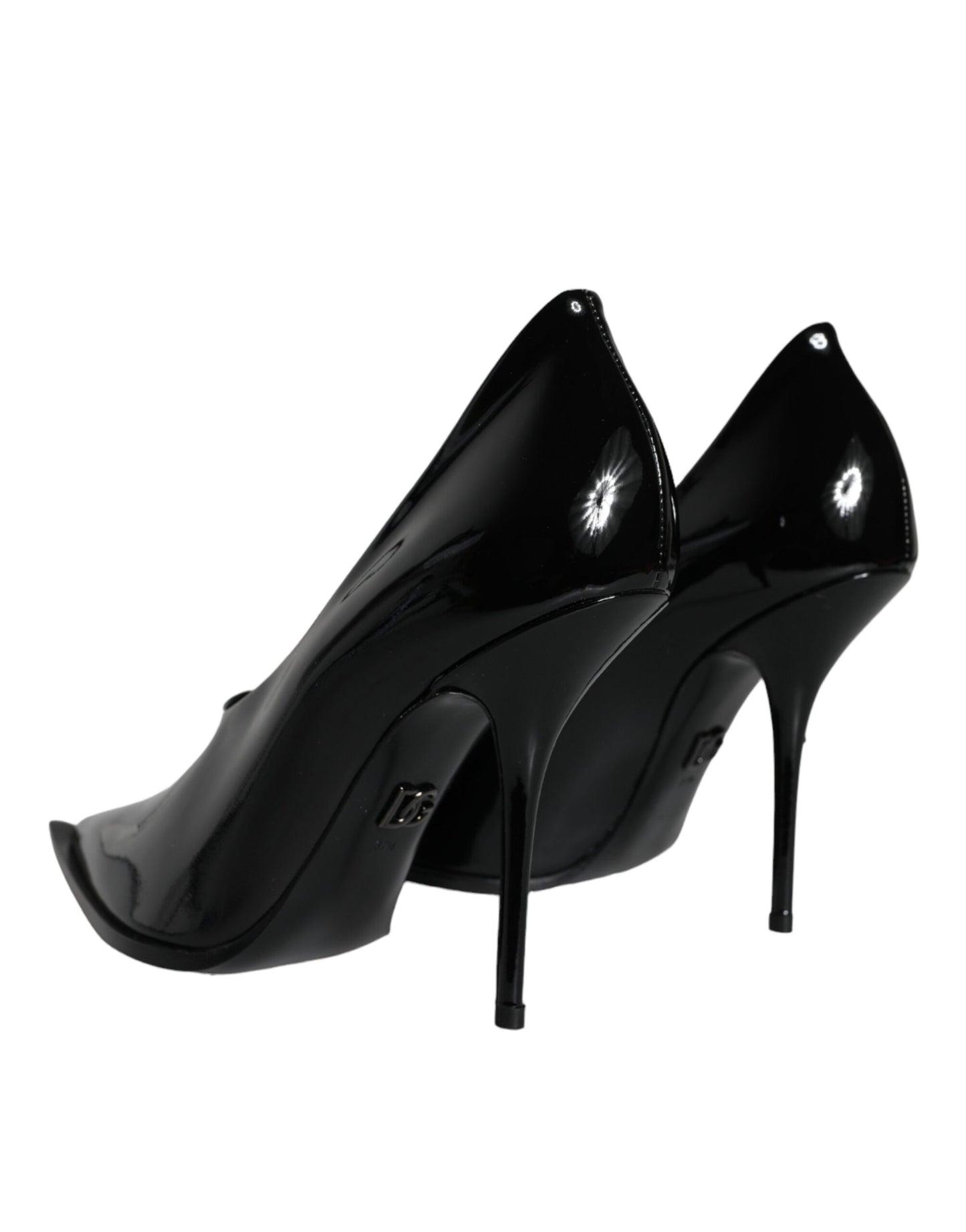  - Black Patent Leather High Heels Pumps Shoes