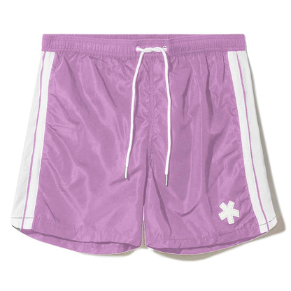 Purple Polyester Men's Swim Trunk - The Luxe Alliance