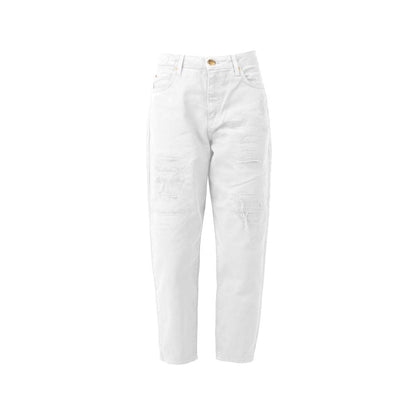 White Cotton Jeans & Pant - The Luxe Alliance