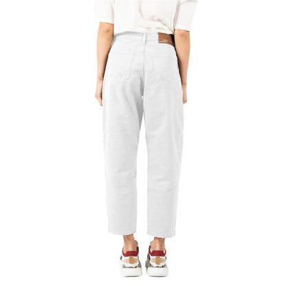 White Cotton Jeans & Pant - The Luxe Alliance