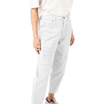 White Cotton Jeans & Pant - The Luxe Alliance