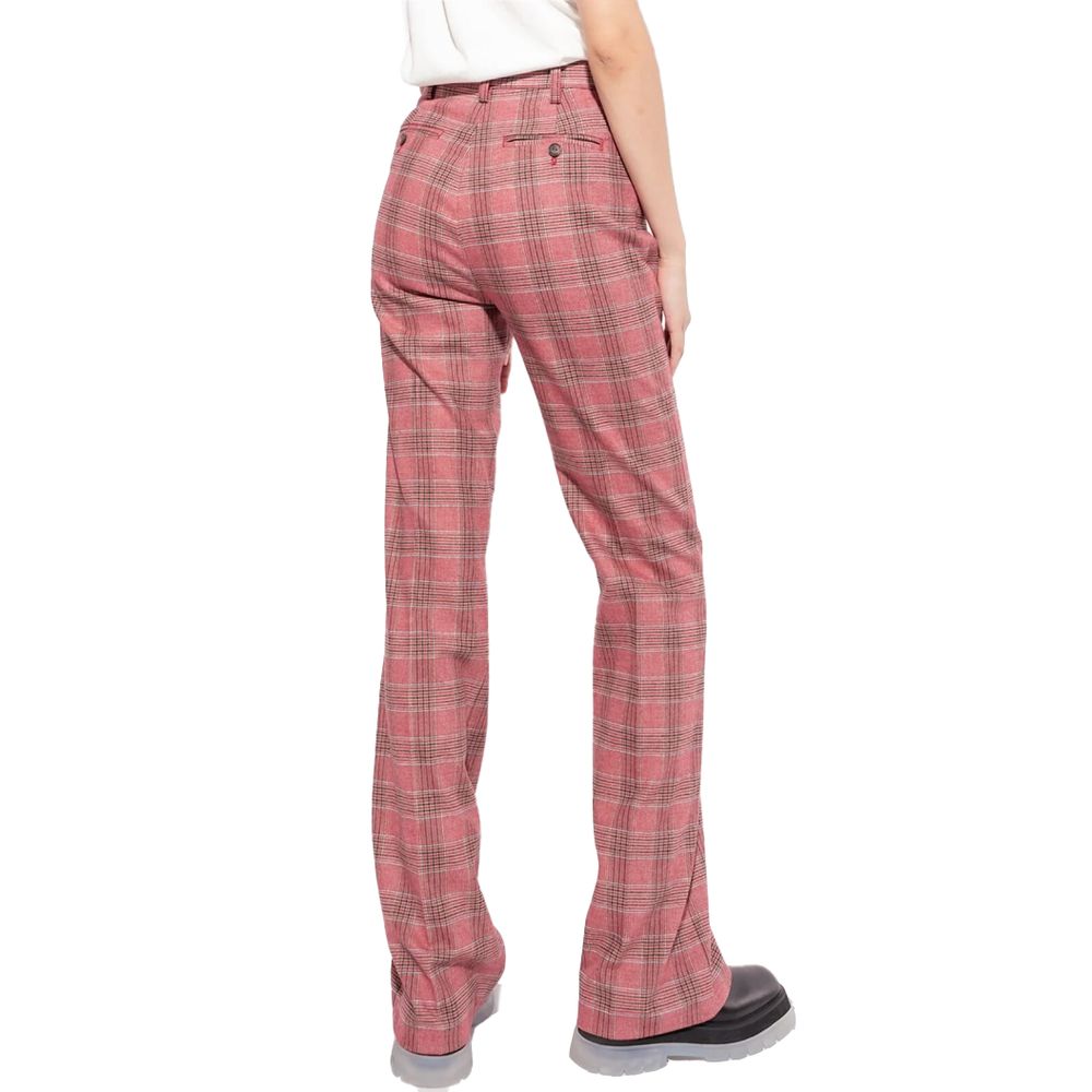  - Red Polyester Jeans & Pant