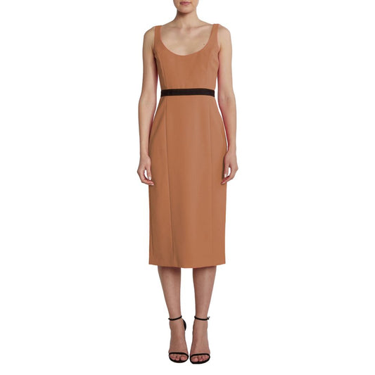  - Brown Polyester Dress