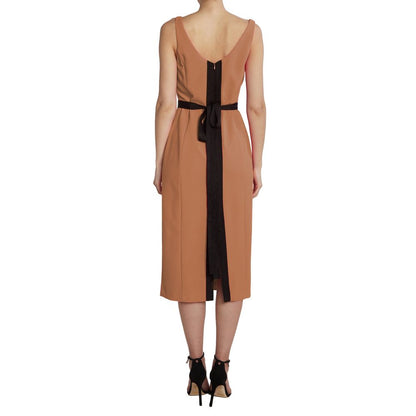  - Brown Polyester Dress