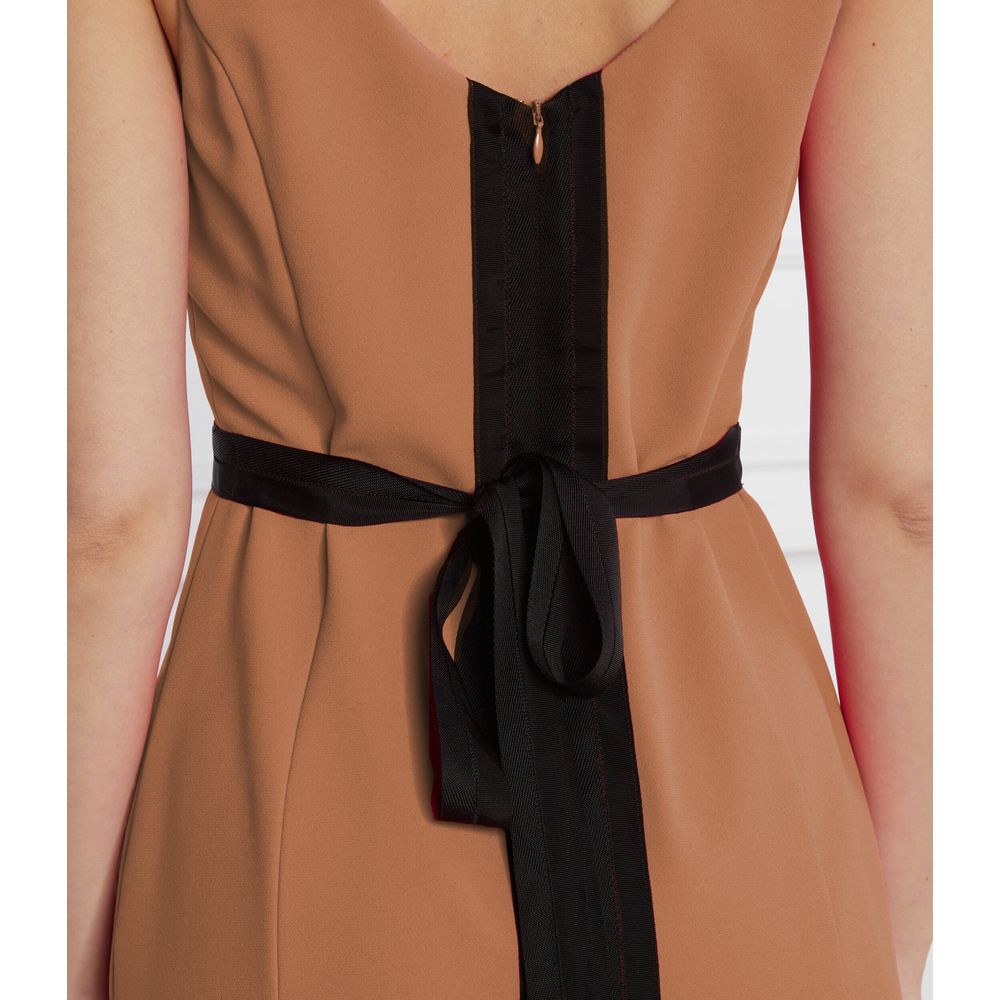  - Brown Polyester Dress