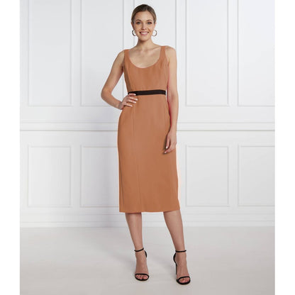  - Brown Polyester Dress