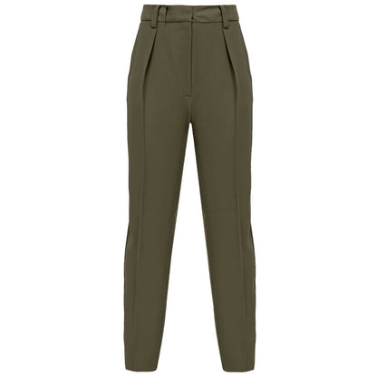  - Green Polyester Jeans & Pant