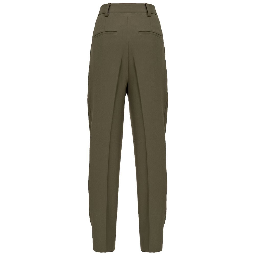  - Green Polyester Jeans & Pant