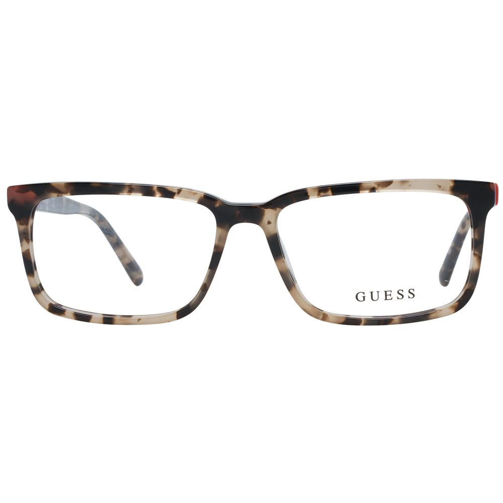 Guess Men's Optical Glasses – Brown Rectangle Frame, 54mm