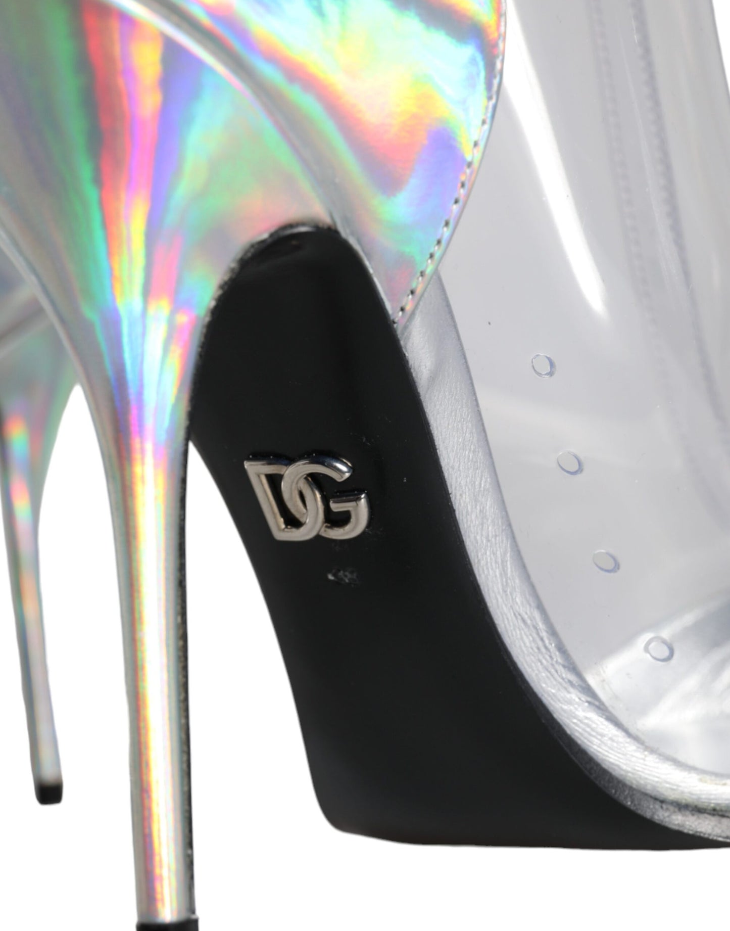 Silver Iridescent PVC Pointed Short Boots Shoes - The Luxe Alliance