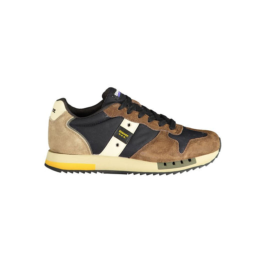 Brown Polyester Sneaker