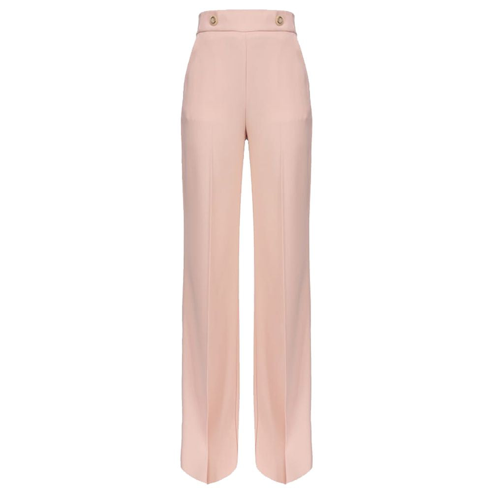  - Pink Polyester Jeans & Pant