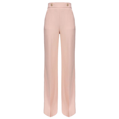  - Pink Polyester Jeans & Pant