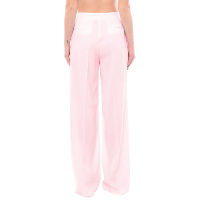  - Pink Polyester Jeans & Pant