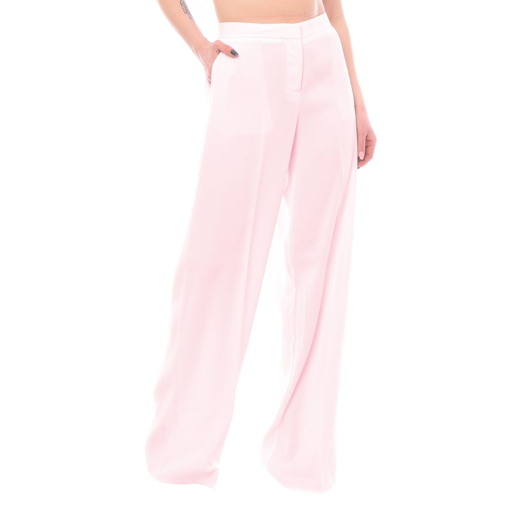  - Pink Polyester Jeans & Pant