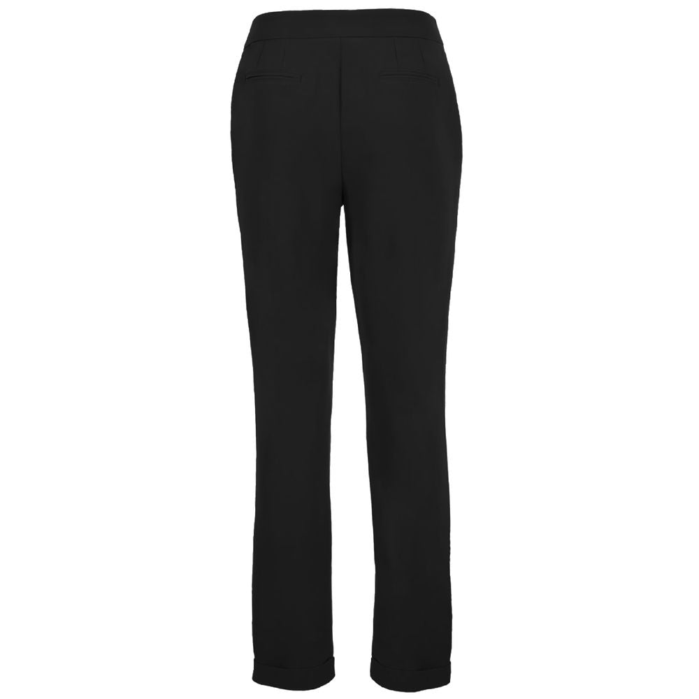 Black Polyester Jeans & Pant