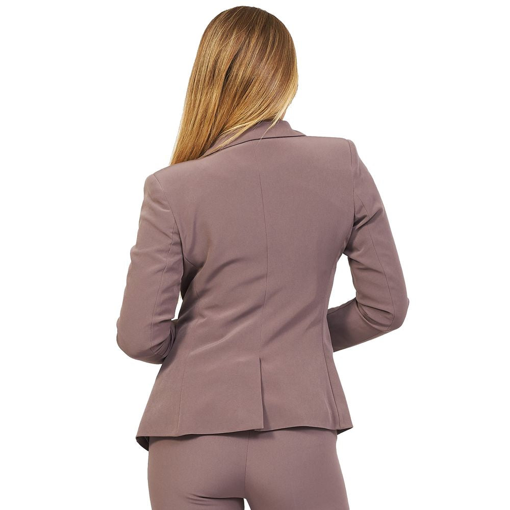 Gray Polyester Suits & Blazer