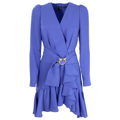  - Blue Polyester Dress