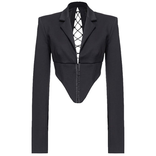  - Black Viscose Suits & Blazer