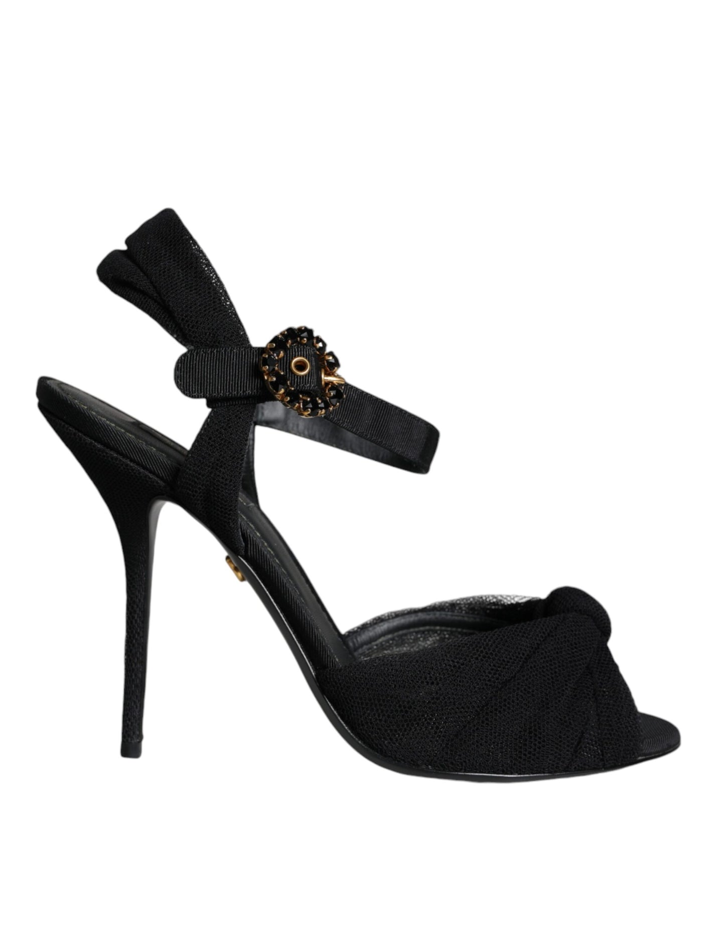  - Black KEIRA Heels Ankle Strap Sandals Shoes