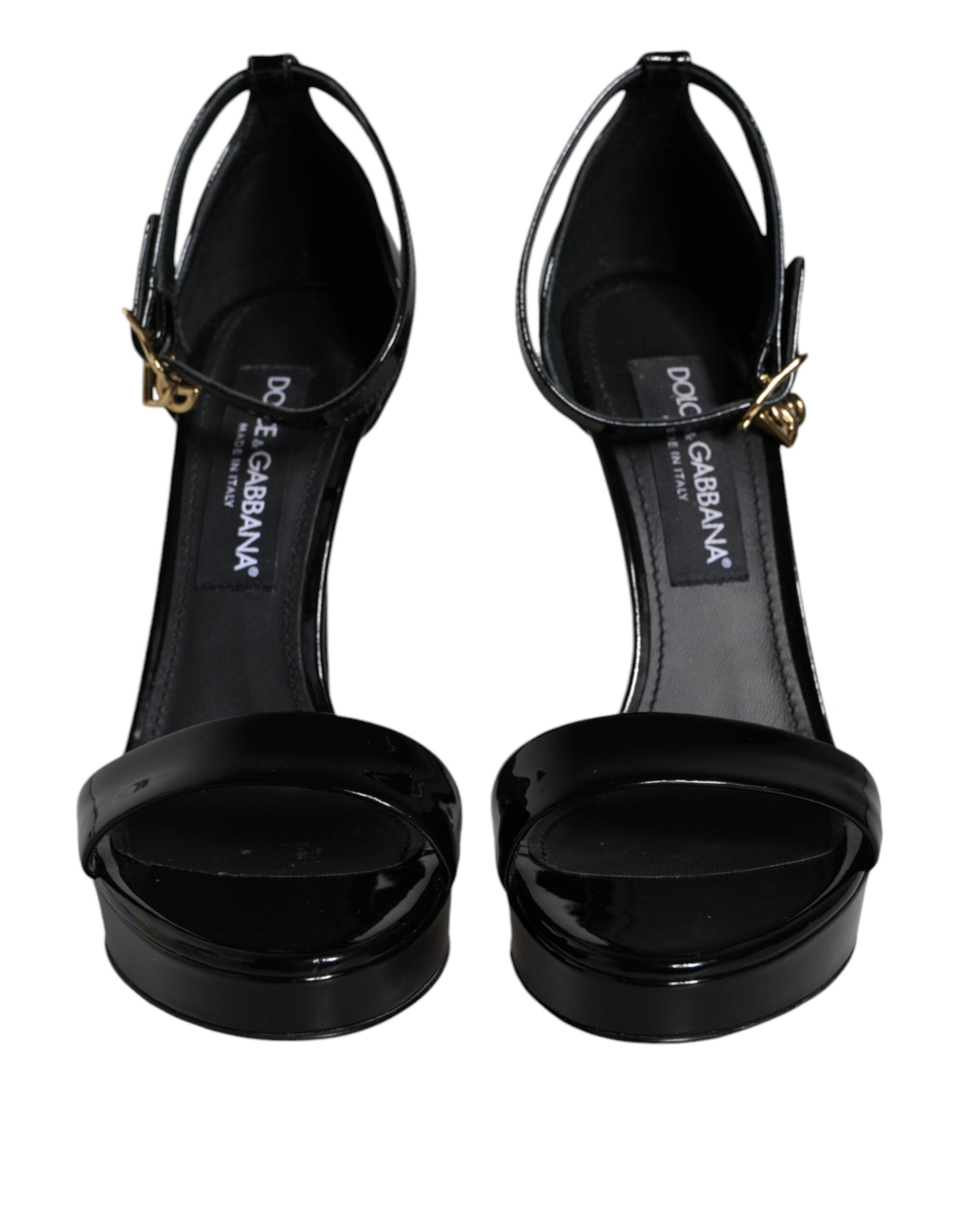 Black KEIRA Heels Ankle Strap Sandals Shoes