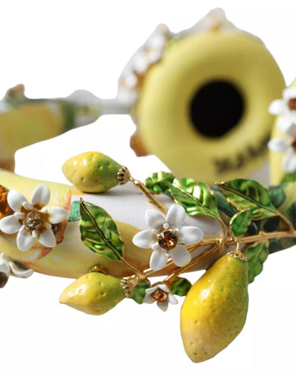  - Lemon Crystal Floral Headset Audio Headphones