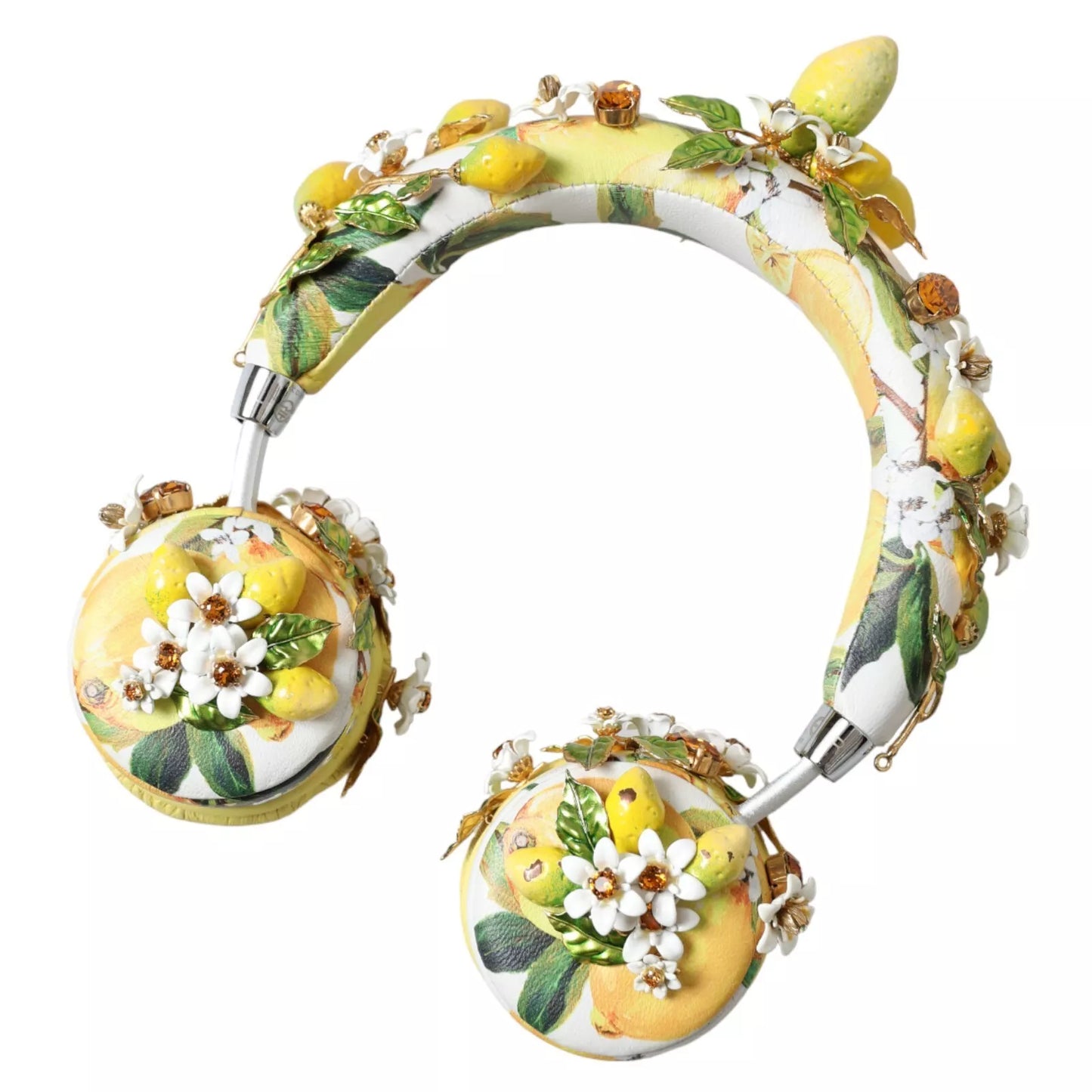  - Lemon Crystal Floral Headset Audio Headphones