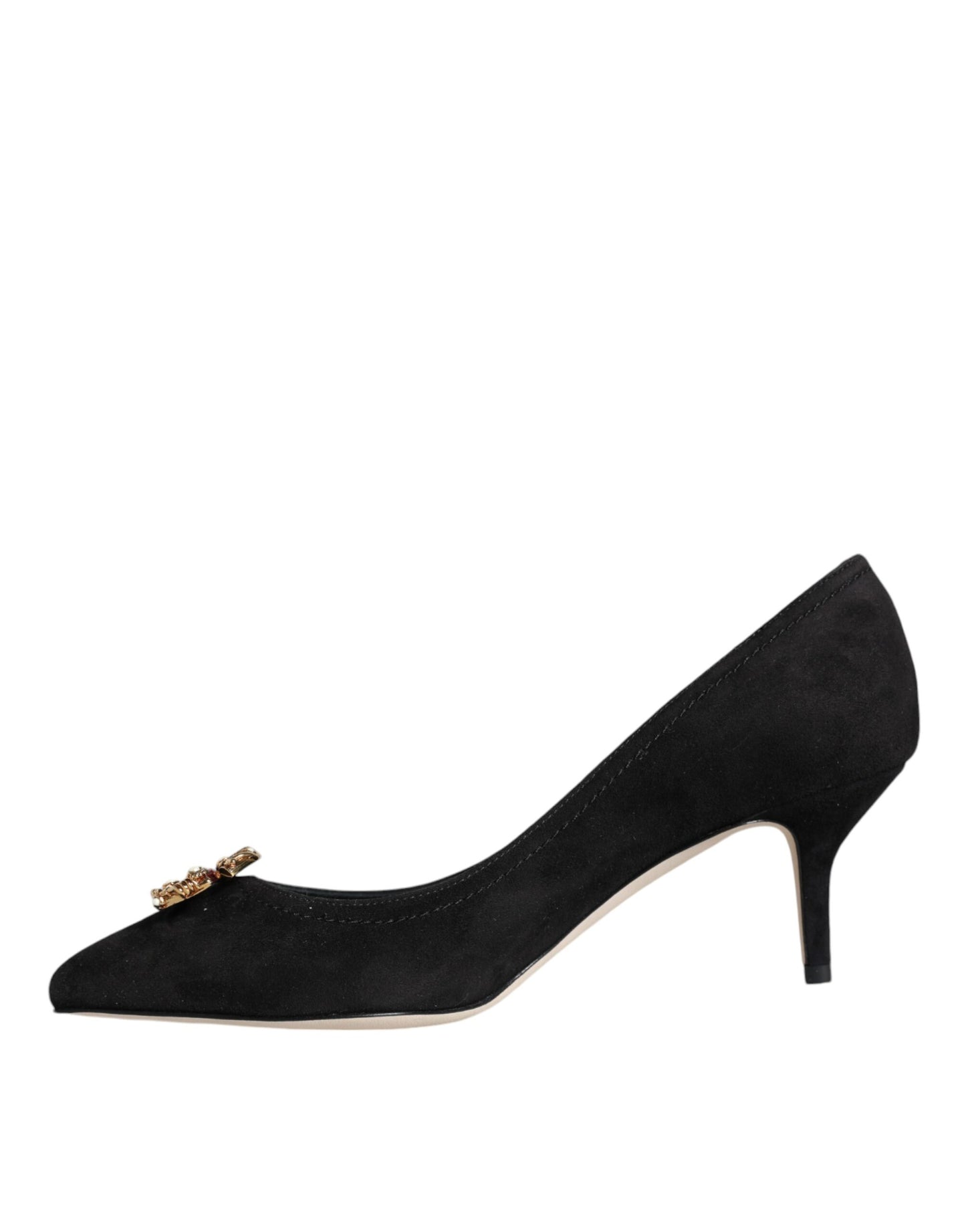  - Black Amore Suede Bellucci Heels Pumps Shoes