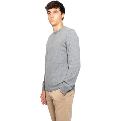  - Gray Wool Mens Crewneck Sweater