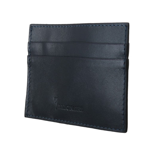  - Opulent Blue Leather Men's Wallet