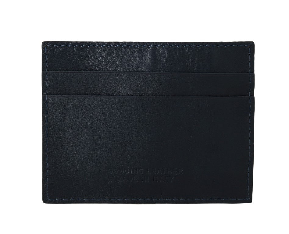  - Opulent Blue Leather Men's Wallet