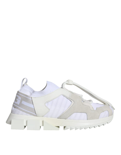  - White Mesh Sorrento Trekking Sneakers Shoes