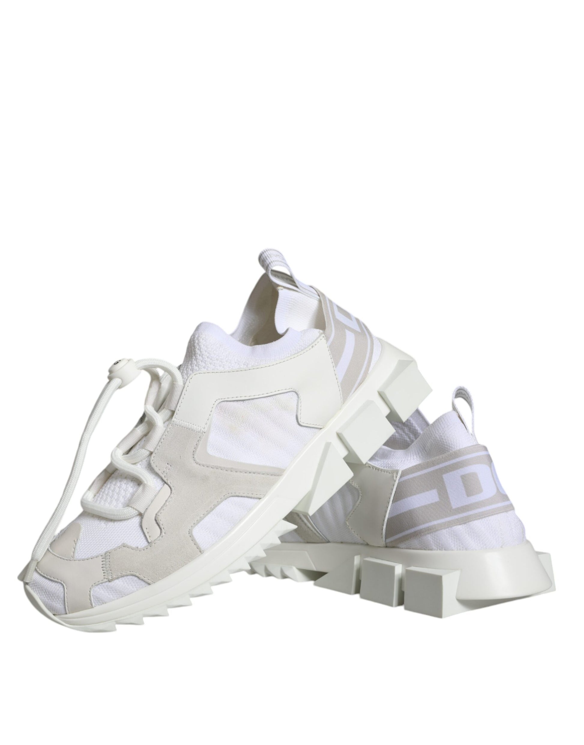 White Mesh Sorrento Trekking Sneakers Shoes