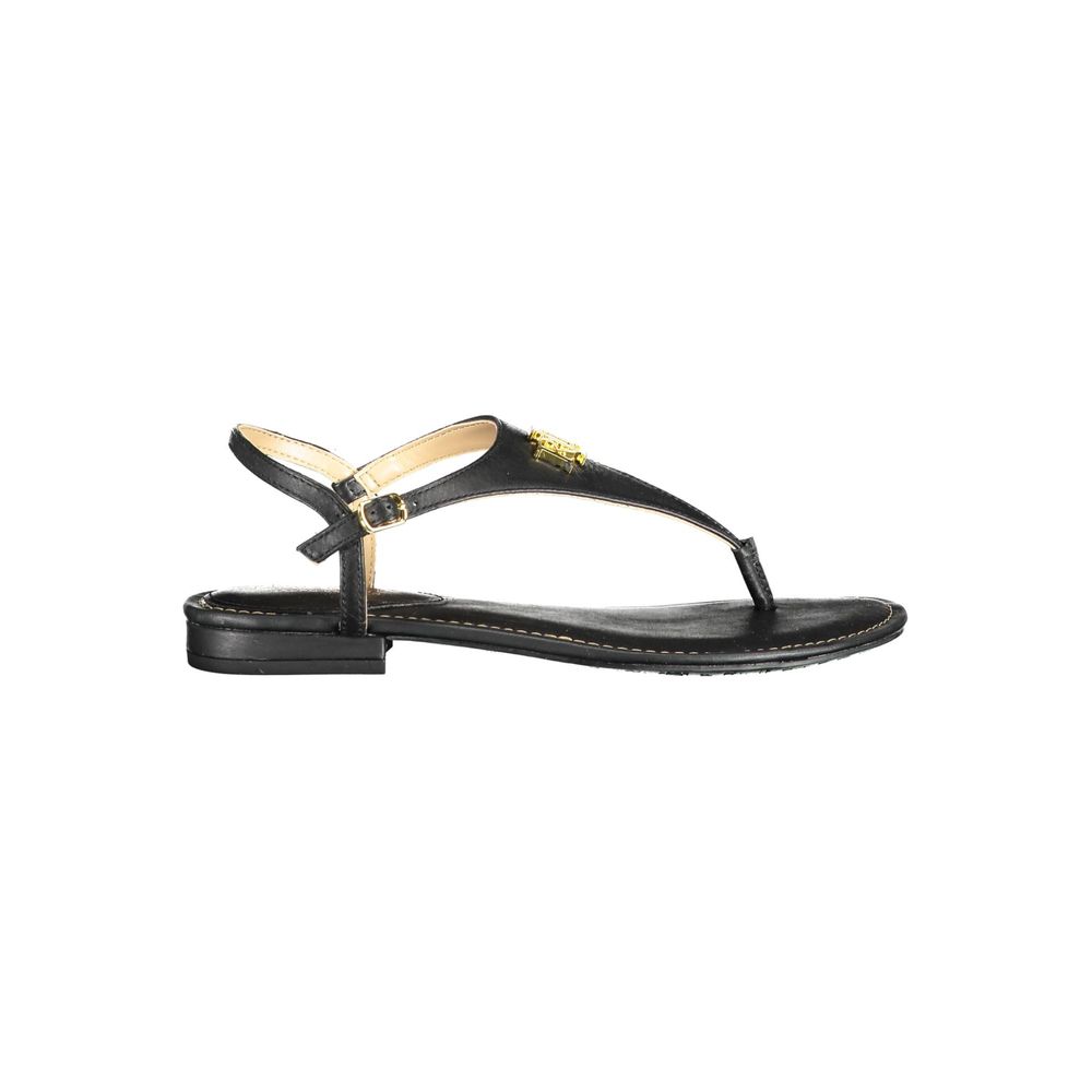 Black Leather Sandal - The Luxe Alliance