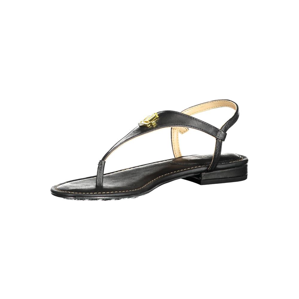 Black Leather Sandal - The Luxe Alliance