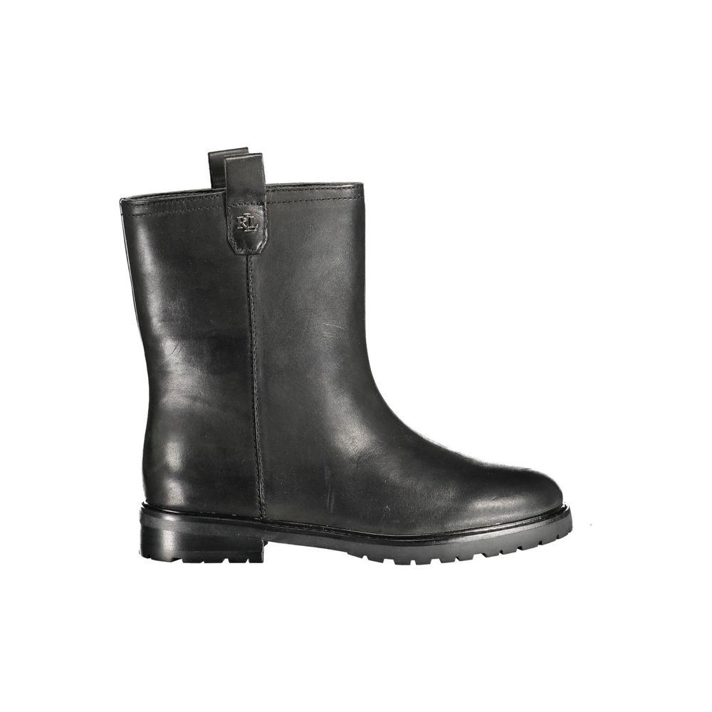 Black Polyester Boot - The Luxe Alliance