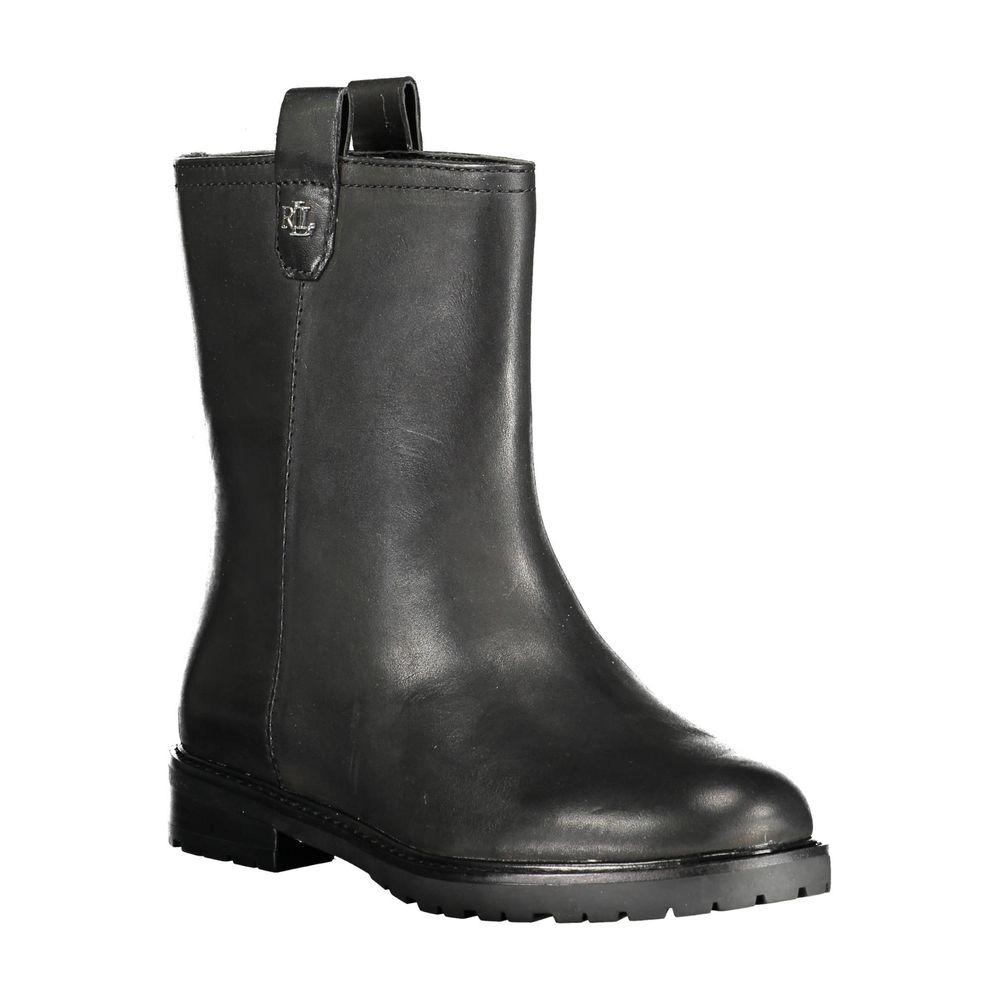 Black Polyester Boot - The Luxe Alliance