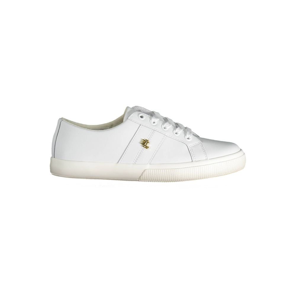 White Polyester Sneaker - The Luxe Alliance