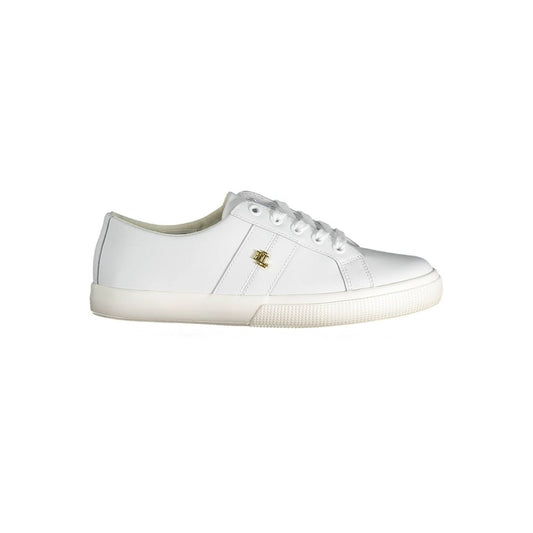 White Polyester Sneaker - The Luxe Alliance