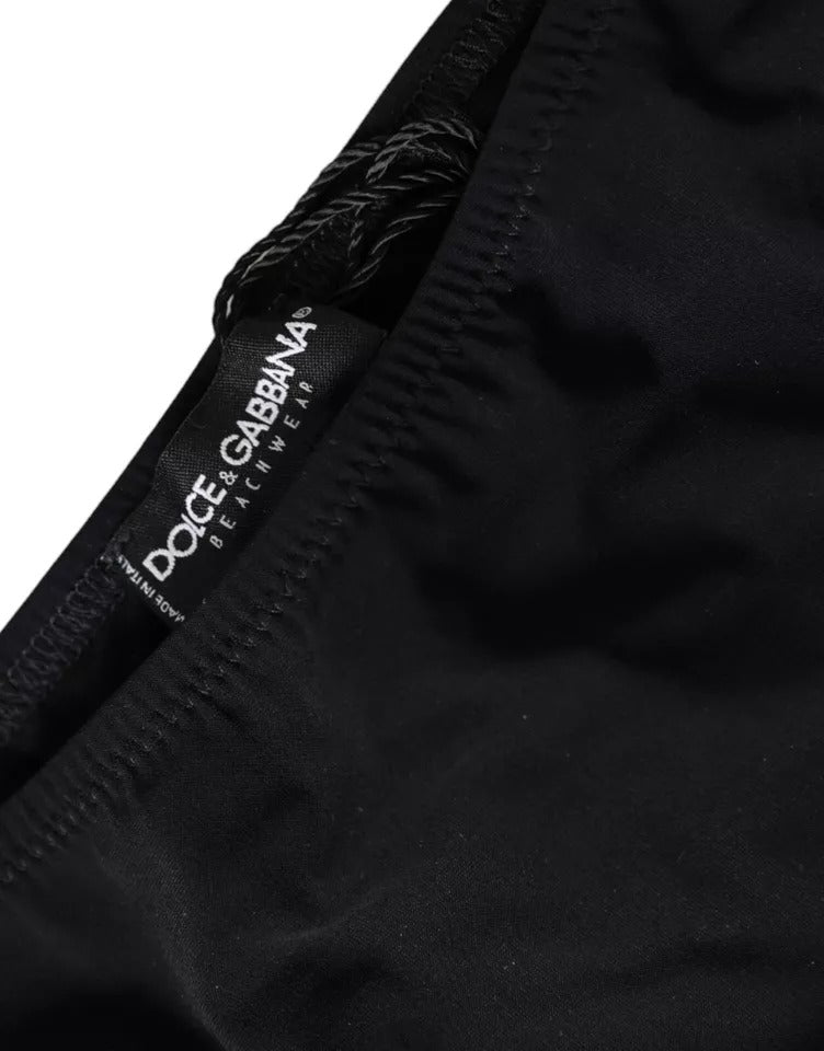Dolce & Gabbana Black Nylon Bikini Bottom