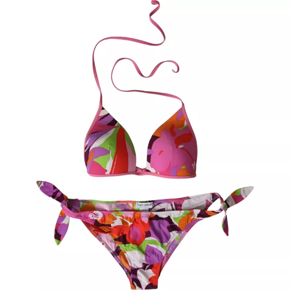  - Multicolor Floral 2 Piece Swim Beachwear Bikini