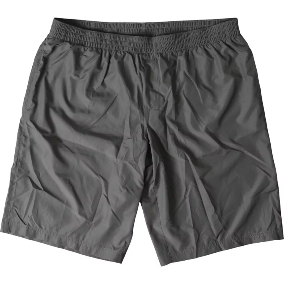  - Dark Gray Polyester Beachwear Shorts Swimwear Men