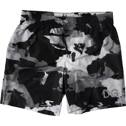  - Multicolor Camouflage DG Logo Beachwear Shorts Swimwear