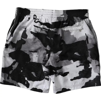  - Multicolor Camouflage DG Logo Beachwear Shorts Swimwear