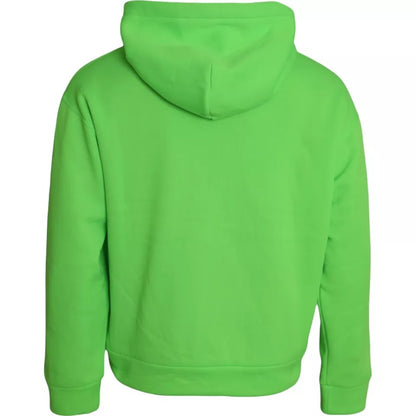  - Green Logo Hooded Pullover Sweatshirt Sweater