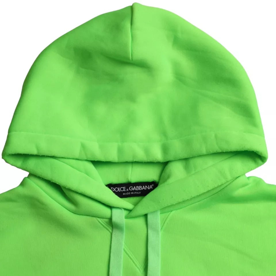  - Green Logo Hooded Pullover Sweatshirt Sweater