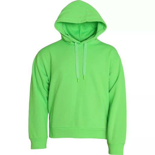  - Green Logo Hooded Pullover Sweatshirt Sweater