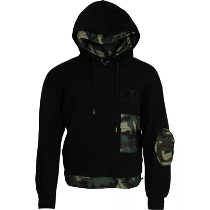  - Black Camouflage Hooded Sweatshirt Sweater